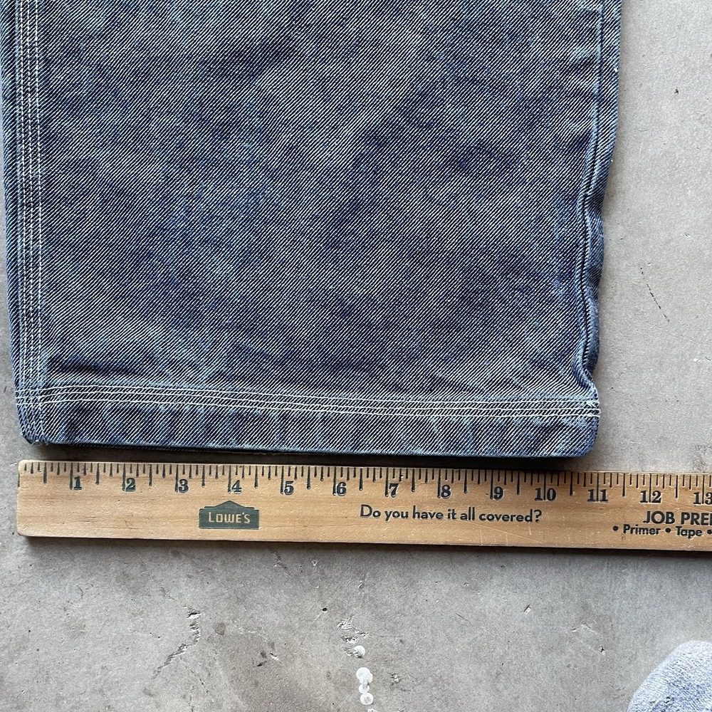 Vintage Ralph Lauren Denim Jeans Men 38x34 Blue Super Baggy Wide Leg Utility Y2K - Picture 8 of 8